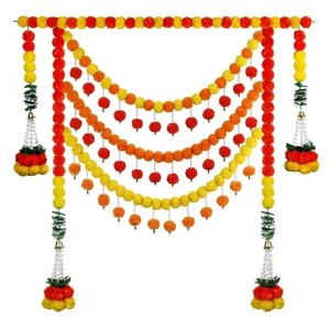 Decoración <span class=keywords><strong>de</strong></span> Boda India DIY, Día <span class=keywords><strong>de</strong></span> Muertos, Fiesta Mexicana, Día <span class=keywords><strong>de</strong></span> los Muertos, Diwali, Flor <span class=keywords><strong>de</strong></span> Caléndula Artificial <span class=keywords><strong>de</strong></span> Plástico - Product Image 2