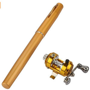 Mini Fiber Glass <strong>Pen</strong> <strong>Fishing</strong> <strong>Rod</strong> and Reel Set Telescopic Portable <strong>Fishing</strong> <strong>Rod</strong> - Product Image 3