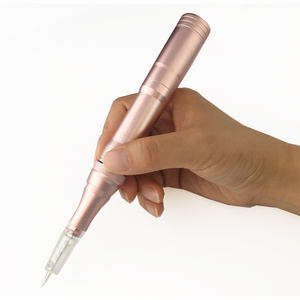 Machine à tatouer permanente sans fil en alliage de <span class=keywords><strong>dermographe</strong></span> noir/or rose pour les lèvres, les sourcils, <span class=keywords><strong>stylo</strong></span> PMU - Product Image 2