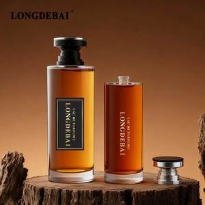 Botella de Vidrio para Recarga de Perfume, Cilíndrica, Transparente, de Gran Tamaño, 50ml 100ml 200ml 250ml, Botellas de Recarga de Perfume con Tapa de Plástico - Product Image 2