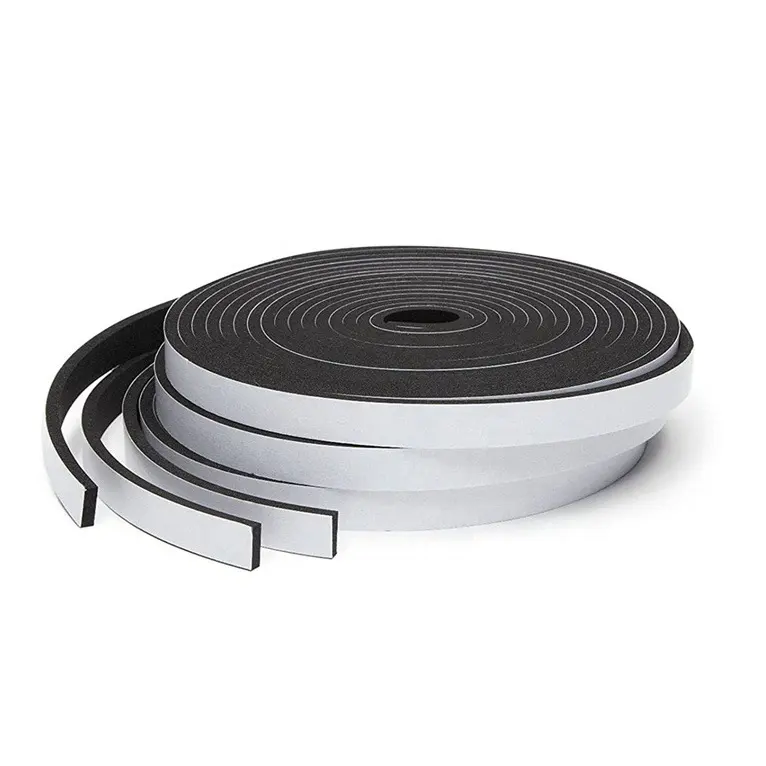 3MM 6MM 9MM Block air dust weather stripping rubber sealing tape adhesive CR neoprene foam tape