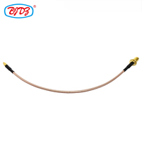 Fourniture du fabricant Cloison de prise femelle SMA vers prise mâle MMCX avec assemblage de câble coaxial RF à faible perte RG-316 RG316 0.3m