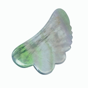 Plaque de Gua Sha en Fluorite Verte Dentée de Forme Irrégulière pour Soins de la Peau à Domicile, Outil en Pierre Précieuse pour le Massage et le Grattage des Points d'Acupuncture - Product Image 5