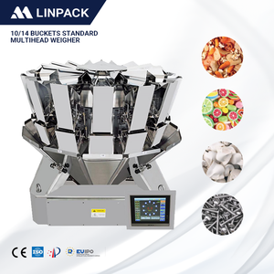 LINPACK Small Granules Snacks Weighing Automatic <strong>10</strong>/14 Head Standard Multihead Combination Scale <strong>Weigher</strong> for Packaging Solution - Product Image 1
