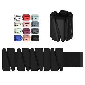 Ensemble de poids de poignet et de cheville réglables en silicone, écologiques, pour Pilates, yoga et gym, 1lb/2lb/4lb, unisexe, vente en gros - Product Image 1