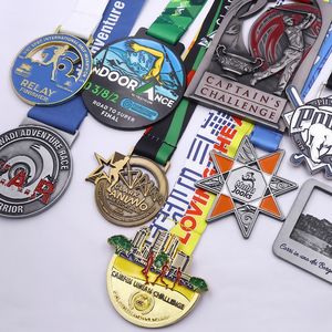 Medallas de Premio de Metal Doradas para Sublimación, Baratas, al por Mayor, Personalizadas para Deportes, Kick Boxing, Karate - Product Image 4