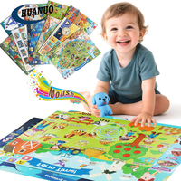 Tapis interactif pour enfants avec stylo parlant, jouet sensoriel pour l'autisme, idéal pour l'éducation préscolaire et les jeux éducatifs