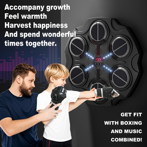 Cible de frappe électronique intelligente musicale pour l'entraînement à domicile des enfants – Cible de réaction pour le boxe - Product Image 3