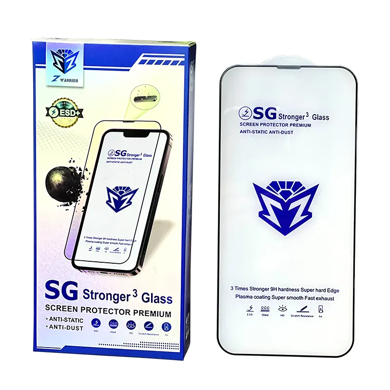 Sterke 3 Screen Protector Premium Anti-Statische Anti-Dust Hd Gehard Glas Screen Protector Voor Iphone 13 Screen protector