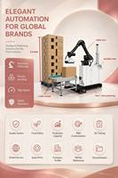 Empileur de palettes automatique avec ventouse à vide, bras robotique collaboratif pour la palettisation de cartons et de sacs de céréales