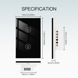 Interruptor inteligente regulador de intensidad LangYeao de 1/2/3 bandas Tuya Zigbee, estándar estadounidense, regulación continua del 1%-100%, compatible con Alexa y Google Home - Product Image 6