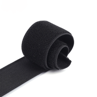 Sangle auto-agrippante réutilisable en tissu non brossé, extensible, à boucles souples et non pelucheuses, découpée à la forme