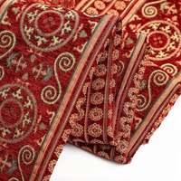 Tissu Jacquard Sadu de style arabe 100 % polyester, caractéristiques ethniques modernes, très vendu par TengHui, pour canapé, mobilier, textile, rouge