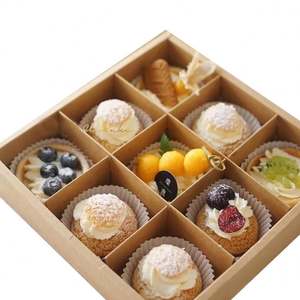 Jiugongge <b>Hot</b> Pot & Barbecue Kraft Paper Takeaway <b>Box</b> Disposable <b>Lunch</b> <b>Box</b> with Transparent Foil Creative Packaging for Sushi - Product Image 1