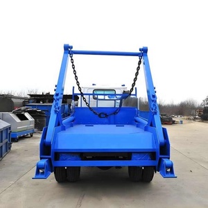 Factory Price ISUZU 600P Swing Arm Garbage Truck 4X2 5cbm Skip Loader <b>Refuse</b> Collector Garbage Truck for Sale - Product Image 6
