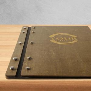 Offre Spéciale : Porte-Menus Simple en Bois Personnalisé avec Logo Gravé – Design Élégant et Durable pour Restaurants, Bars et Cafés - Product Image 3