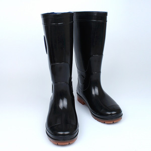 Botas de Lluvia Impermeables de Caña Alta para Hombre, Suela Negra Antideslizante y Resistente al Aceite, Botas de Trabajo de PVC - Product Image 2