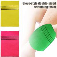 Serviette de toilette double face pour le corps Serviette de douche Gommage coréen Gant de bain pour adultes Brosse à gros grains