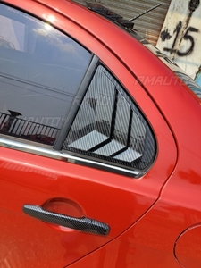 Rear <b>Window</b> Side <b>Vent</b> Shutter Louver Cover Trim for Mitsubishi Lancer EX X EVO 2008-2018 Car Accessories Auto Parts Carbon Fiber - Product Image 6
