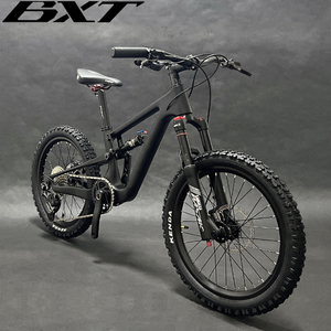 Vélo VTT BXT 20 pouces en fibre de carbone, adapté aux tailles de 125 à 145 cm, DEORE <span class=keywords><strong>M4100</strong></span>, vélo VTT en carbone 20 pouces pour enfants et adolescents - Product Image 4