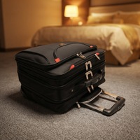 Valise à roulettes pour homme et femme en tissu Oxford, sac de voyage d'affaires avec poignée, boîte à bagages pour ordinateur portable 18 pouces