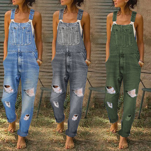 Ladyful - Overol De Mezclilla Para Mujer, Estilo Casual, Recto Y Pierna