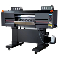 Imprimante DTF numérique Eizoulyn A1 I3200 à 6 têtes, vitesse d'impression rapide de 80 m/h, encre hybride à solvant avec plaque à poudre, machine d'impression DTG