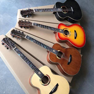 Offre Spéciale 41 pouces haute brillance cutaway étui de guitare acoustique haut solide épicéa Manhognany dos prix de gros - Product Image 4