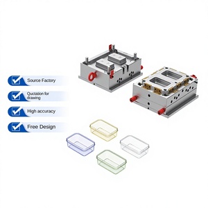 Caja de Almacenamiento de Frutas, Verduras y Granos para Refrigerador de Cocina, Personalizada, Metálica, Transparente, Moldeada por Inyección de Plástico - Product Image 1