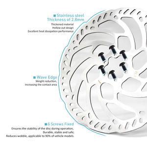 <span class=keywords><strong>Rotor</strong></span> Rem Cakram Sepeda Motor 220mm, Plat Cakram Rem 2.8mm, Plat <span class=keywords><strong>Rotor</strong></span> Rem untuk Light Bee X Segway X160 X260 Tala Ria X3 Mx3 - Product Image 4