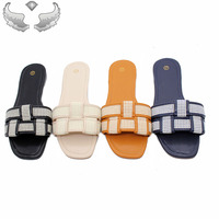 Sandales plates et pantoufles pour femmes de haute qualité et tendance, sandales légères pour femmes, pantoufles, vente en gros, sandales durables pour femmes