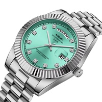 Reloj Deportivo de Lujo de Cuarzo de Acero Inoxidable Original de la Marca NI2627 para Hombre con Esfera de Agujas y Visualización de Fecha Luminosa