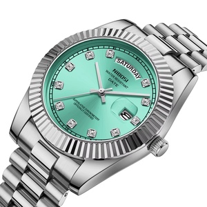 Montres à quartz en acier inoxydable de marque NI2627 pour hommes, montres de luxe avec affichage de la date, lumineuses, montres tendance pour hommes - Product Image 3