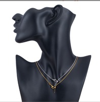 Perles de séparation pour collier chaîne serpent en acier inoxydable, plaqué or 18 carats, géométriques, réglables, pour la fabrication de bijoux DIY