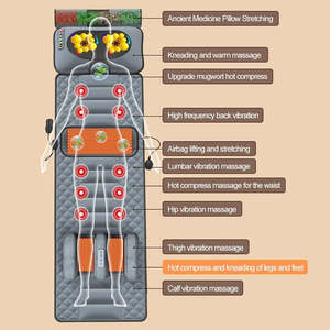 Bestsellers Standaard Full Body Trillen Orthopedische <span class=keywords><strong>Massage</strong></span> Bed Mat Verwarming Elektrische <span class=keywords><strong>Massage</strong></span> Matras - Product Image 2