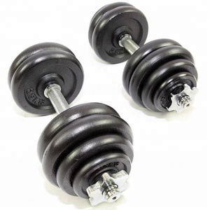 VIGFIT - Juego de Mancuernas Ajustables de 15-30 kg con Acabado en Barniz Negro para Entrenamiento de Fuerza y Fitness - Product Image 6