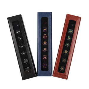 Caja de Dados Rectangular de Cuero PU con Logotipo Personalizado al por Mayor, Almacenamiento Portátil Ecológico, Magnético, para Juegos de Mesa de <span class=keywords><strong>Dragones</strong></span> <span class=keywords><strong>y</strong></span> Mazmorras - Product Image 4