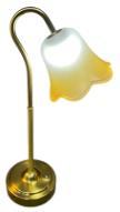 Brass Desk Lamp With Adjustable Arm Warm White <b>LED</b> <b>Light</b> 2700K For <b>Bedroom</b> 25000hrs Lifespan - Product Image 3