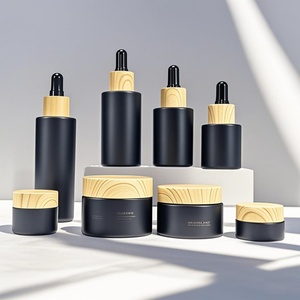 Hot Stamping Embossing 50ml 30ml 1oz Essential Oil <b>Dropper</b> <b>Bottle</b> Frosted Matte Black Cardboard Black Cardboard Jar Recycled - Product Image 6