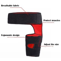 Soutien inguinal, attelle de compression inguinale pour flexeurs de la hanche, attelle réglable pour soulager la douleur sciatique et manchon de compression pour les adducteurs de la cuisse