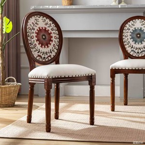 <span class=keywords><strong>Fauteuil</strong></span> de salle à manger style <span class=keywords><strong>Louis</strong></span> <span class=keywords><strong>XV</strong></span>, vintage, en bois massif (chêne, hêtre, caoutchouc), pour appartement, mobilier moderne pour la maison - Product Image 5