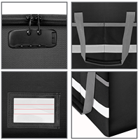 Caja de Almacenamiento de Documentos a Prueba de Polvo, Fuego e Impermeable con Cremallera, Organizador Seguro para Archivos Importantes, Bolsa para Documentos