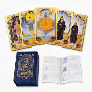 Baraja de Cartas del Tarot Personalizada con Múltiples Diseños, Estilo Cyberpunk Moderno Retro, con Bordes Dorados y Caja Rígida para Terapia Espiritual - Product Image 2