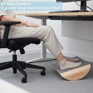 Nuevo reposapiés de madera transfronterizo, reposapiés para el hogar/oficina, tabla de equilibrio, reposapiés basculante para escritorio - Product Image 3
