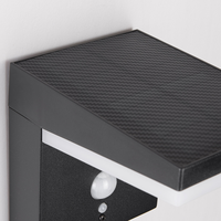 Lampe LED moderne en aluminium moulé sous pression, étanche, avec détecteur de mouvement, portée de détection 8-12M, solaire, pour mur, clôture, extérieur, jardin