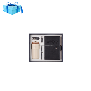 Elegant Stainless Steel Notebook & Bottle <b>Gift</b> <b>Set</b> for Business-Custom Logo Promotional <b>Gifts</b> for Back to School Events - Product Image 2