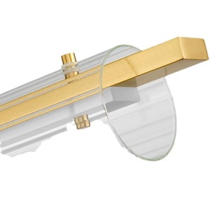 High-End Designer Single-Line French Italian Luxury Dining Table Lamp All-Copper Long Strip <b>Chandelier</b> for Restaurants & Homes - Product Image 4