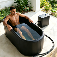 Baignoire à glace gonflable en PVC OEM/ODM en gros avec refroidisseur pour piscine, plage et fête estivale