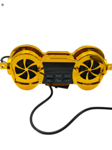 Altavoz de motocicleta de calavera de diseñador adecuado para varios modelos de motocicleta <span class=keywords><strong>MP3</strong></span> multifuncional a prueba de agua - Product Image 3