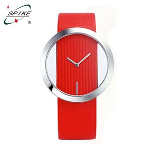 Cinturino in pelle <span class=keywords><strong>orologio</strong></span> da donna al quarzo cassa trasparente <span class=keywords><strong>orologio</strong></span> in pelle cinturino intero - Product Image 4